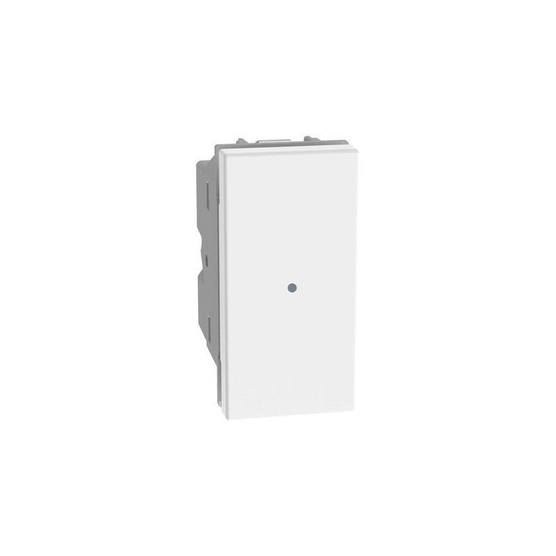 MATIXGO - INTERRUTTORE ASSIALE 1P 10A 250Vac -ILLUMINABILE - BIANCO